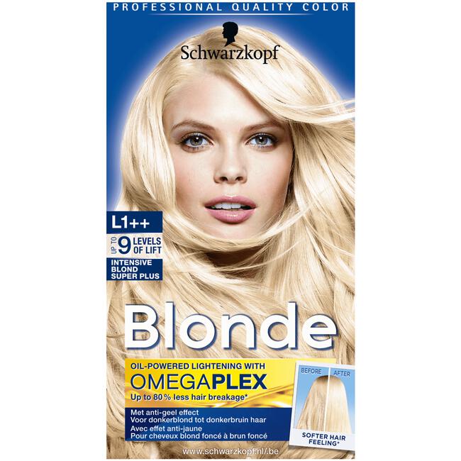 Schwarzkopf Blonde Omega Plex Intensive Blond Super Plus L1++ Haarkleuring