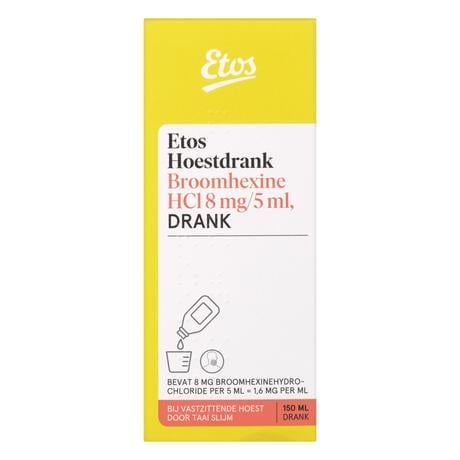 Etos Hoestdrank Broomhexine HCI 8 MG/5 ML