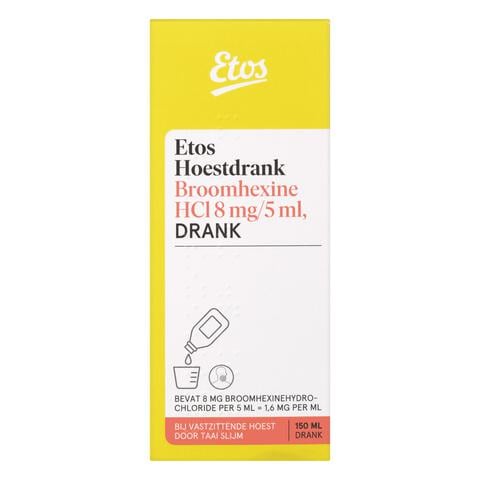 Etos Hoestdrank Broomhexine HCI 8 MG/5 ML