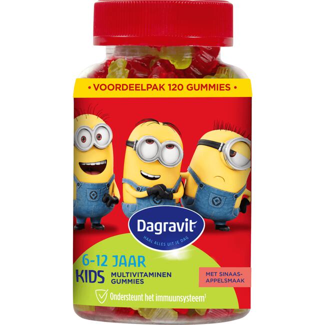 Dagravit Kids-Xtra 6-12 jaar Vitaminions 120 gummies