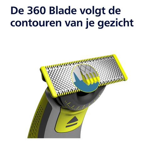 Philips OneBlade 360 Vervangmesjes + Body kit - QP624/50