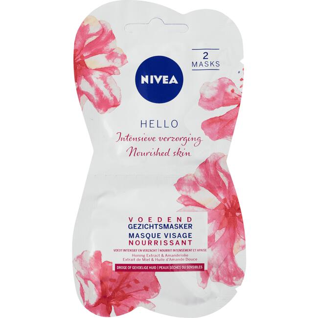 NIVEA Hello Voedend Gezichtsmasker 2x7,5 ML