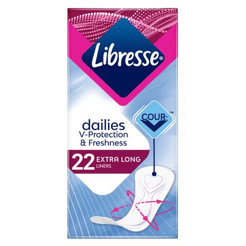 Libresse Dailies Inlegkruisjes Extra Long 22 stuks
