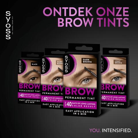 Syoss Browtint Wenkbrauw-wimper verf Donkerbruin