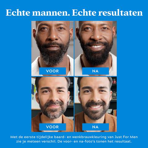 Just For Men Beard&Brow Zwart 1 St