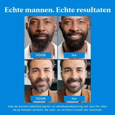 Just For Men Beard&Brow Zwart 1 St