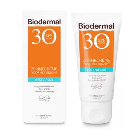 Biodermal Hydra Plus Zonnecrème Gezicht SPF30 50 ML