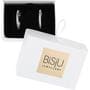 BiSjU Jewellery Oorbellen met Hangend Staaltje Silver SS