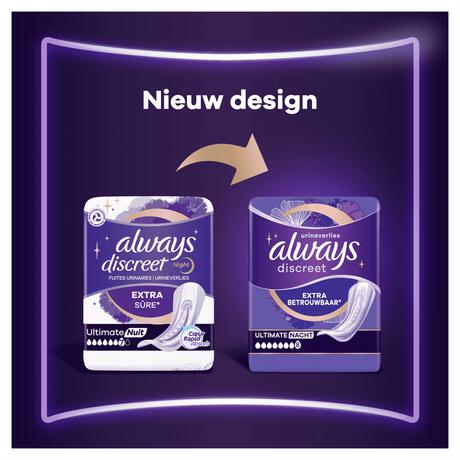 Always Discreet Incontinentieverband Ultimate Night