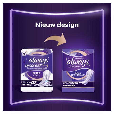 Always Discreet Incontinentieverband Ultimate Night