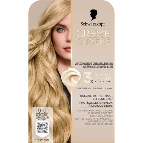 Schwarzkopf Creme Supreme Haarkleuring 9-0 Natuurlijk Lichtblond