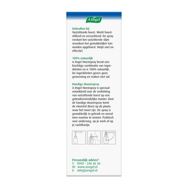 A.Vogel Hoestspray bij Vastzittende Hoest Spray 30 ML