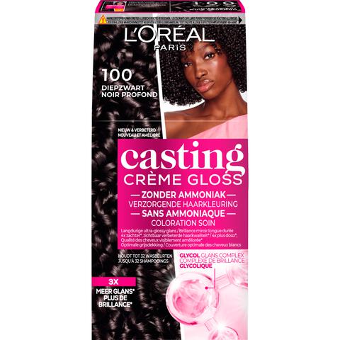 L'Oréal Paris Casting Crème Gloss Haarverf 100 Black Caviar Diepzwart