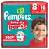Pampers Baby Dry Pants Luierbroekjes Maat 8 17+ KG 16 Stuks