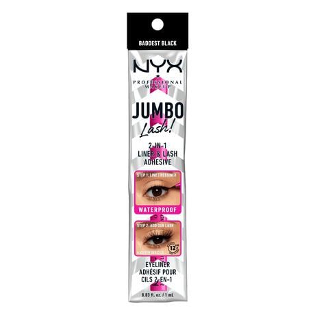 NYX Professional Makeup Jumbo Lash! 2-in-1 Zelfklevende Eyeliner
