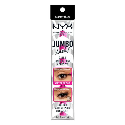 NYX Professional Makeup Jumbo Lash! 2-in-1 Zelfklevende Eyeliner