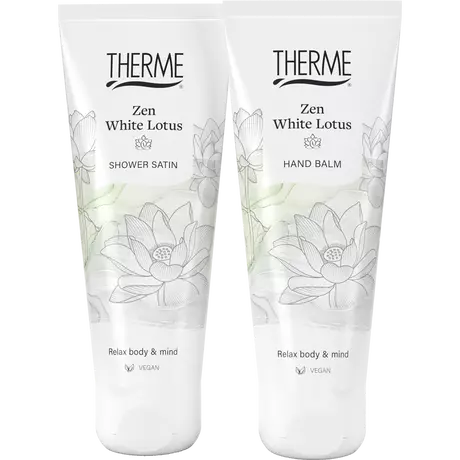 Therme Giftset Zen White Lotus Shower Satin & Hand Balm