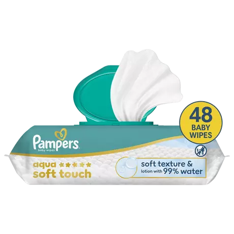 Pampers Aqua Soft Touch Billendoekjes 48 stuks