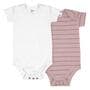 Etos Meegroei Rompertjes Wit/Beige Maat 74/80 Duo pak