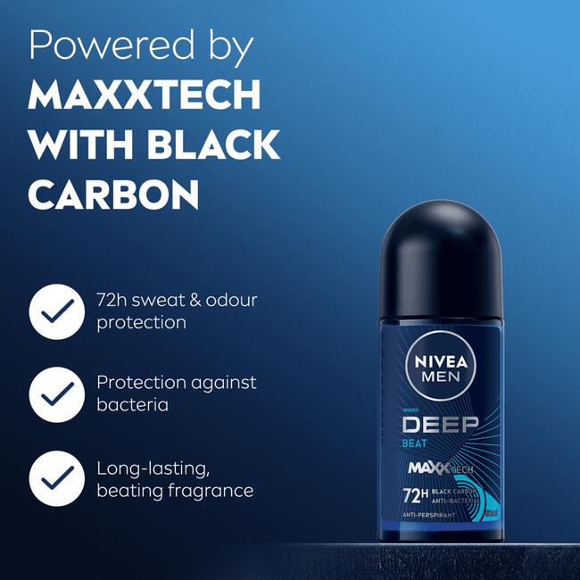NIVEA MEN Deep Beat Deodorant Roller 50 ML