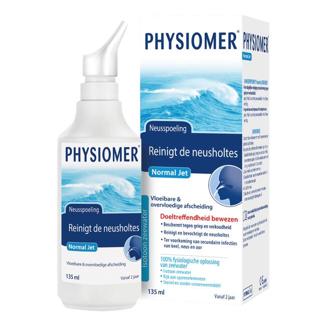 Physiomer Normal Jet Neusspray bij Verkoudheid 135 ML