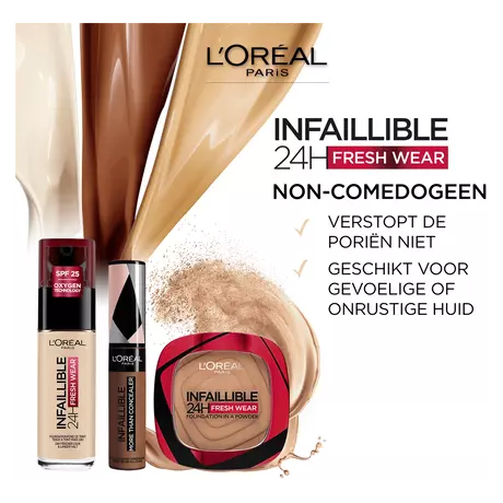 L'Oréal Paris Infaillible 24H Fresh Wear Foundation in a Powder 20 Ivory