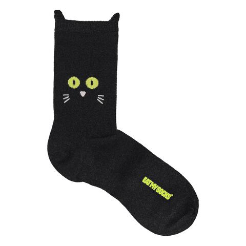 Eat My Socks Cat Walk Zwart One Size - 1 paar