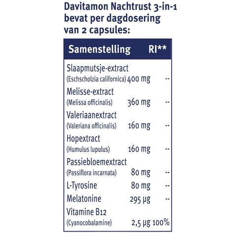 Davitamon Nachtrust 3-in-1 20 Capsules