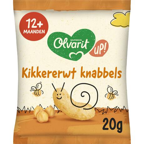 Olvarit Knabbels Kikkererwt 12+ Maanden 20 gram