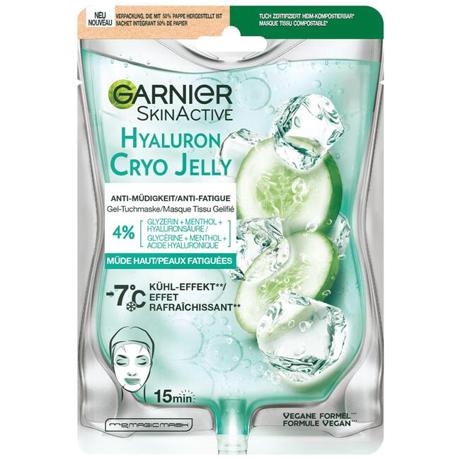 Garnier SkinActive Cryo Jelly Anti-Vermoeidheid Gezichtsmasker met Hyaluronzuur