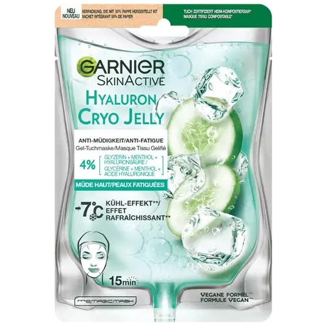 Garnier SkinActive Cryo Jelly Anti-Vermoeidheid Gezichtsmasker + Hyaluron