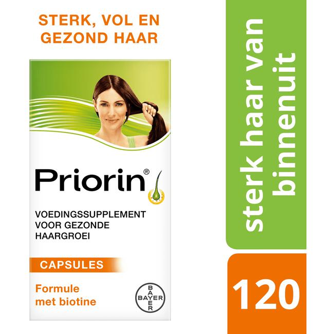 Priorin 120 Capsules Met Biotine Voor Sterk En Vol Haar Van Binnenuit