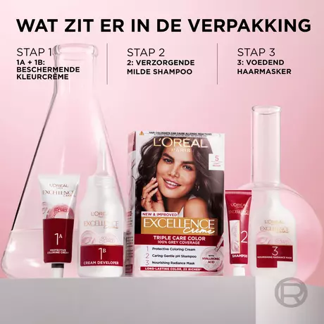 L'Oréal Paris Excellence Crème Verzorgende Kleuring 4 Middenbruin