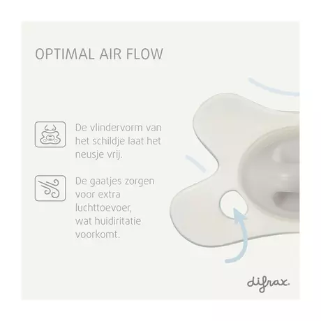 Difrax Fopspeen Natural 0-6M Glow In The Dark