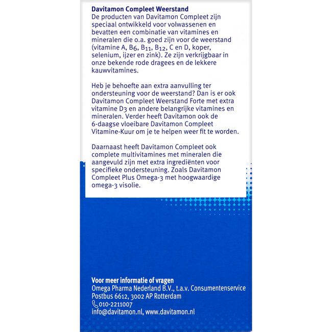 Davitamon Compleet Weerstand Vitamine C & D tabletten