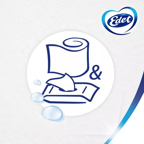 Edet Amandel Vochtig Toiletpapier 42 stuks