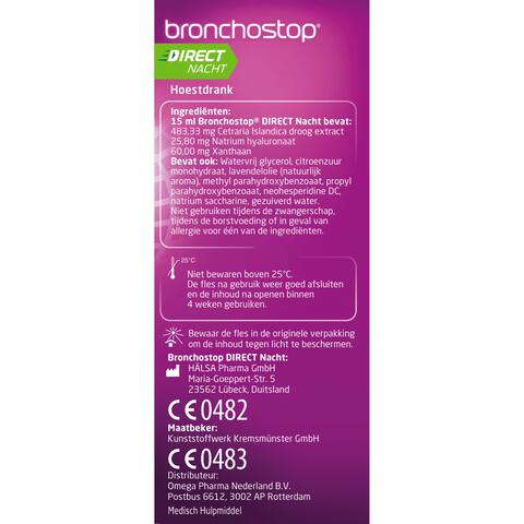 Bronchostop Direct Nacht 5-in-1 Hoestdrank 120 ML