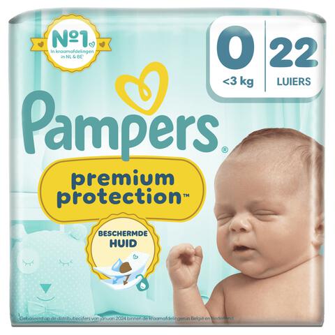 Pampers Premium Protection Luiers Maat 0 0-3 KG 22 Stuks