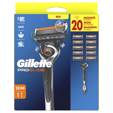 Gillette ProGlide Scheersysteem Met 10 Navulmesjes