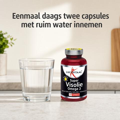 Lucovitaal Super Visolie Omega 3 Capsules 120 stuks