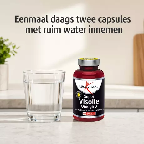 Lucovitaal Super Visolie Omega 3 Capsules 120 stuks