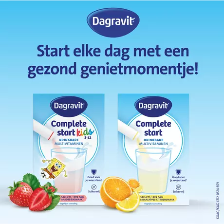 Dagravit Multivitamin Compleet Start Citroen Sinaasappel 30 stuks
