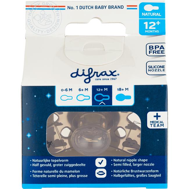 Difrax Fopspeen Natural 12+ M Glow In The Dark