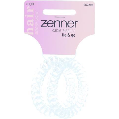 Zenner Haarelastiek Cable Transparant 2 stuks&nbsp;