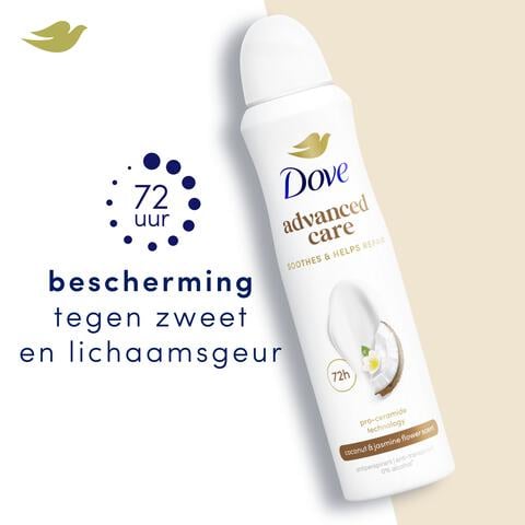 Dove Advanced Care Coconut & Jasmine Flower Anti-Transpirant Deodorant Spray 150 ML