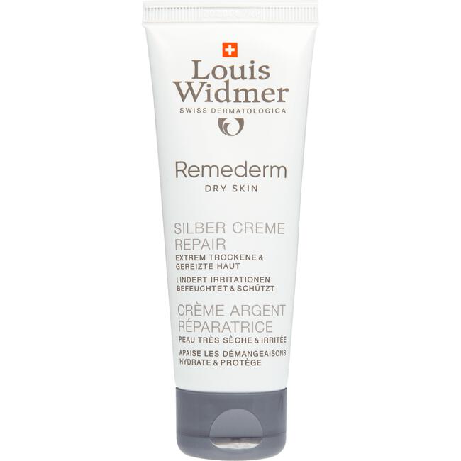 Louis Widmer Remederm Dry Skin Zilver Crème Repair Zonder Parfum 75 ML