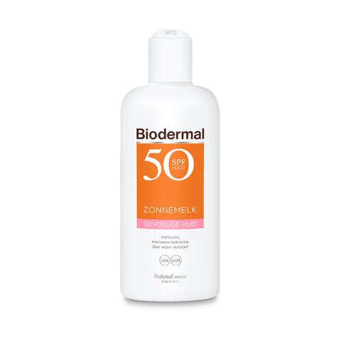 Biodermal Gevoelige Huid Zonnemelk SPF50+ 200 ML
