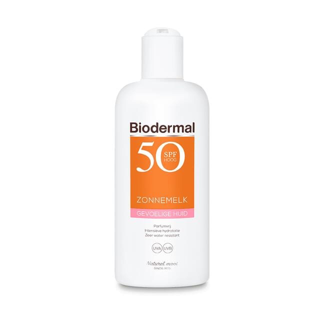 Biodermal Gevoelige Huid Zonnemelk SPF50+ 200 ML