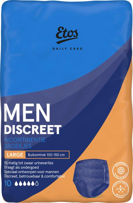 Etos Daily Care Men Discreet Incontinentiebroekjes Large 10 stuks&nbsp;