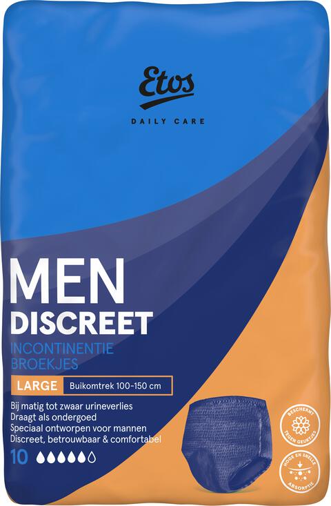 Etos Daily Care Men Discreet Incontinentiebroekjes Large 10 stuks&nbsp;
